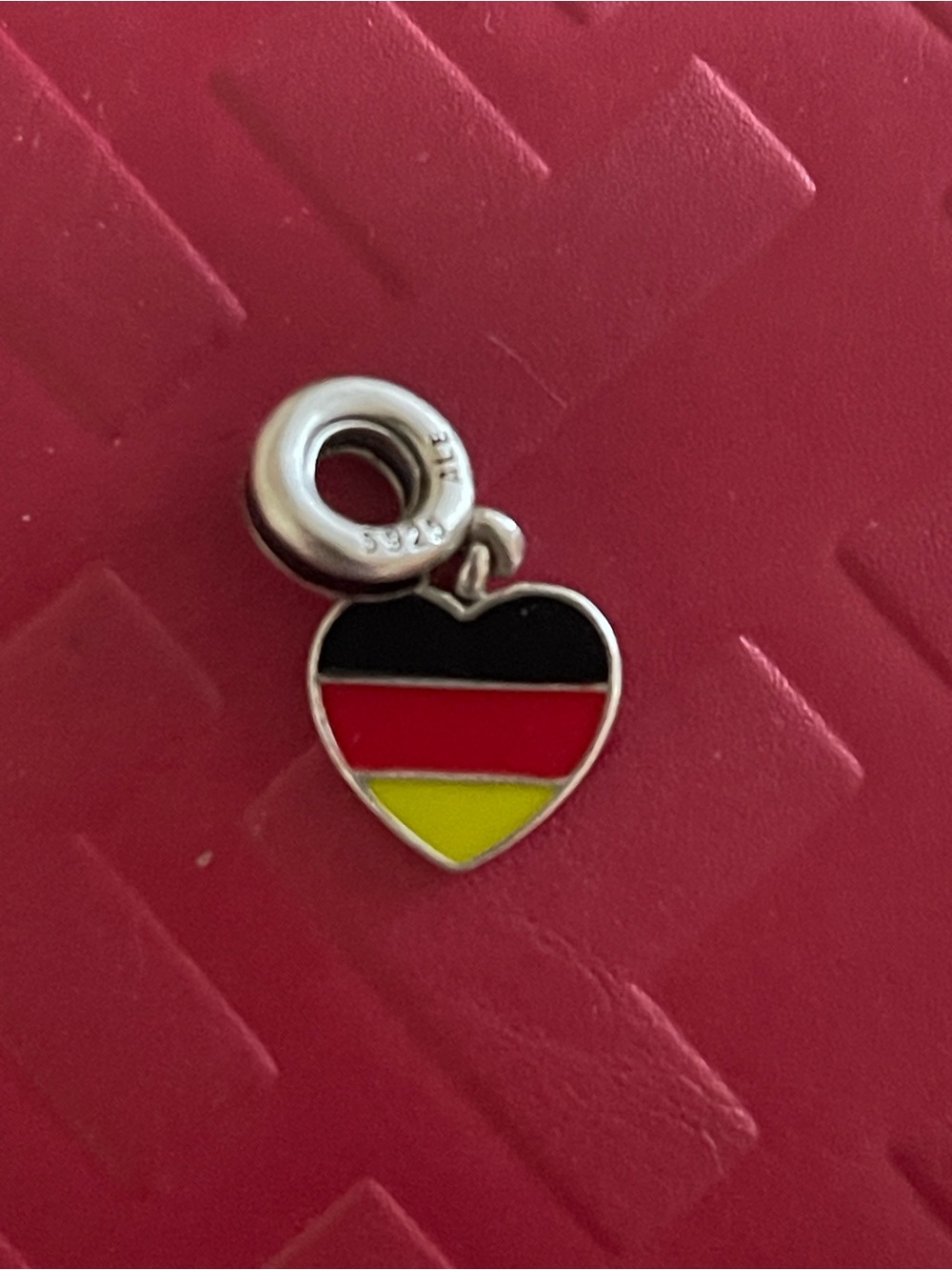 Pandora ALE Germany flag Heart Charm
